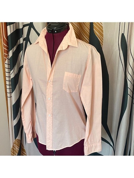 Frank & Eileen Tops - Frank & Eileen Light Peach Casual Button-Down Shirt